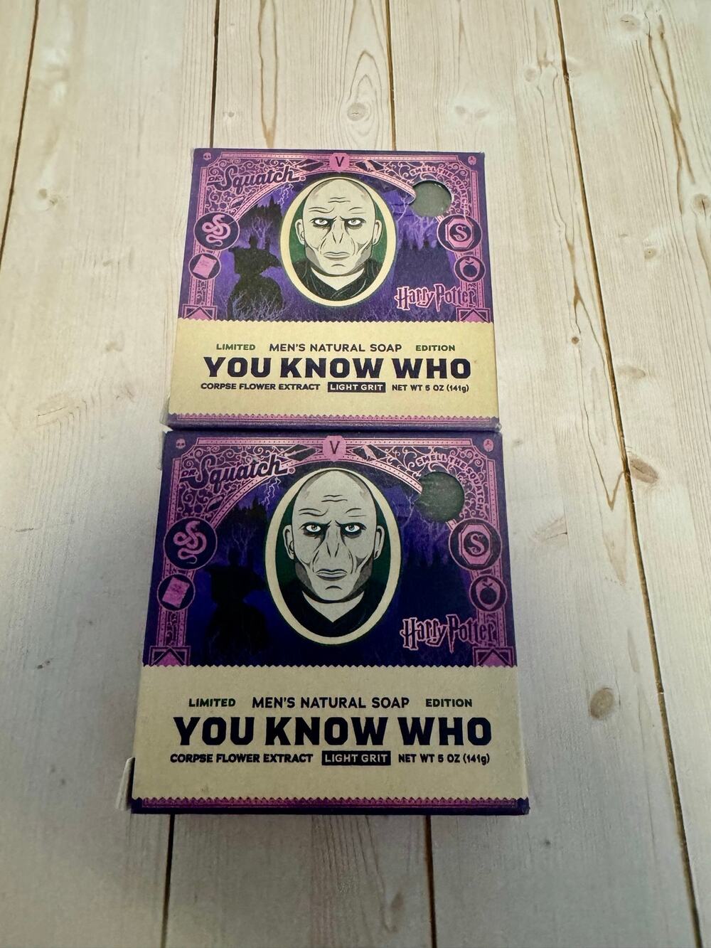 2xDr. Squatch Harry Potter You Know Who Bar Soap Voldemort Limited Edition NEW